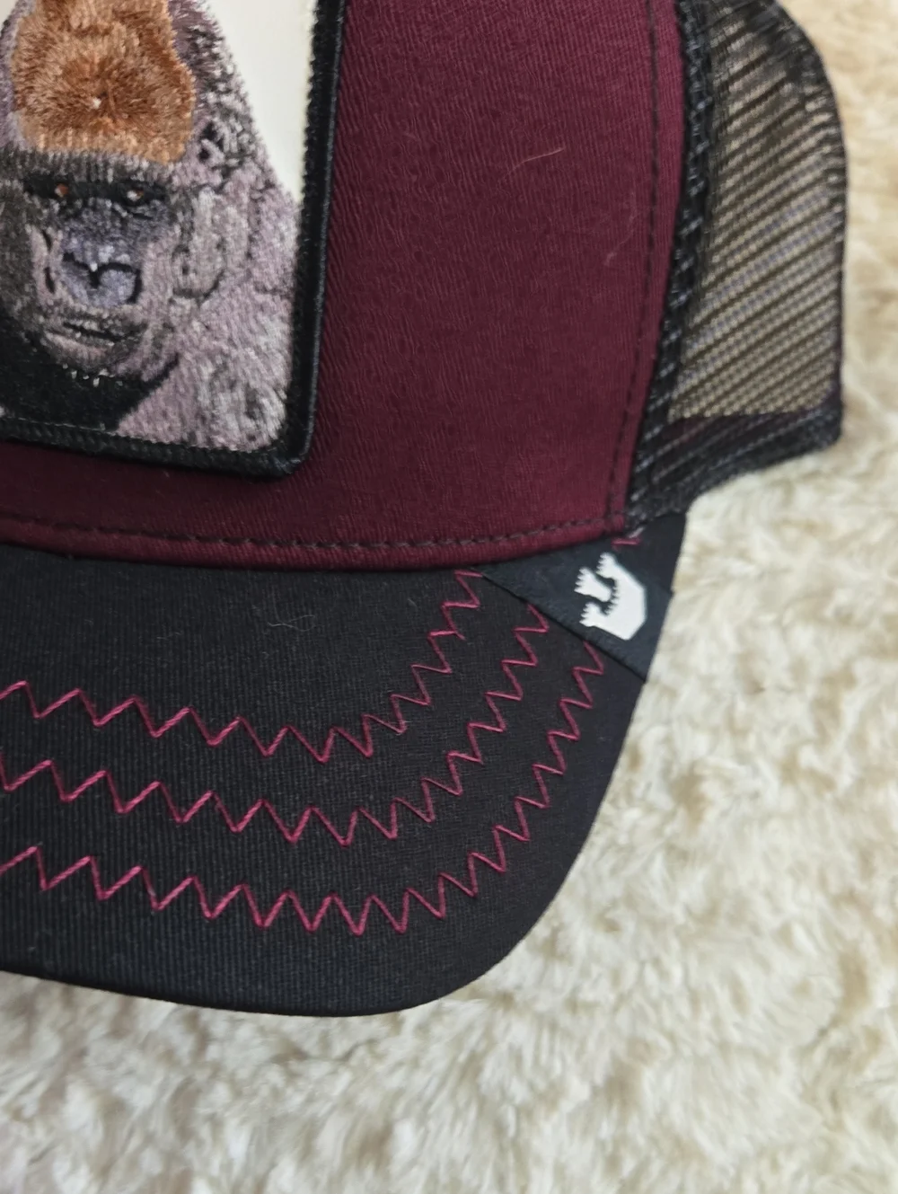 Goorin Bros Maroon and Black 